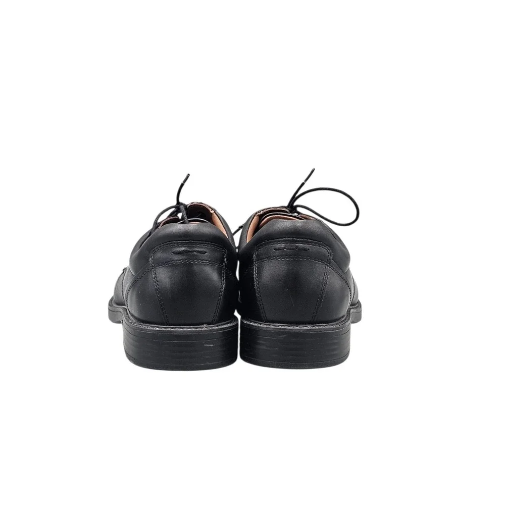 Johnston & Murphy Men's Size 11 M EUC XC4 Black Leather Sheepskin Oxfords Shoes